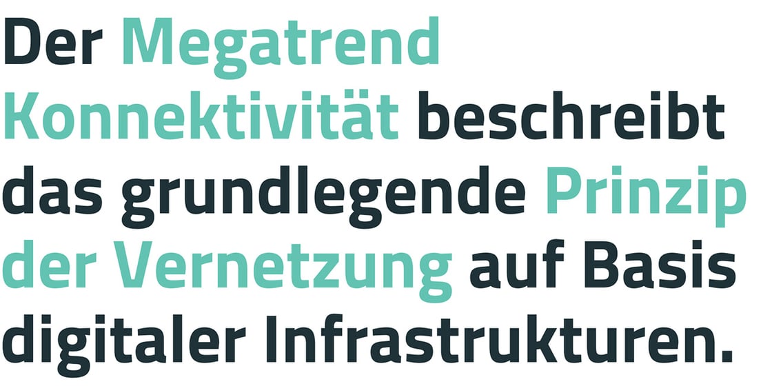 Header-Zitat Newsletter Megatrend Konnektivität